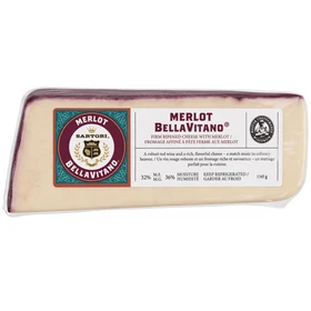 BELLAVITANO Merlot BellaVitano Cheese Wedge, 150g ❆ 
