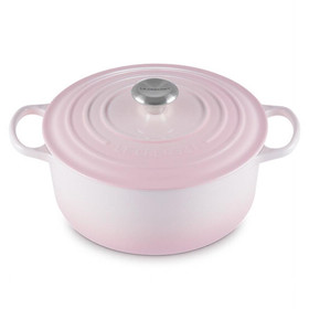 LE CREUSET Shell Pink Round Dutch Oven, 5.3L 