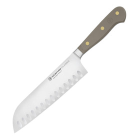 WÜSTHOF Classic Santoku Hollow Edge - Velvet Oyster, 7-in