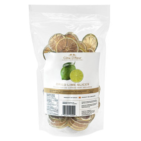 COTE D'AZUR Lime Slices Dehydrated - Cocktail Garnish, 150g