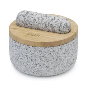 JOSEPH JOSEPH Dash Pestle & Mortar with Bamboo Lid