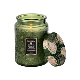 Japonica Large Jar Candle - Temple Moss, 18oz