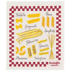 NOW DESIGNS SWEDISH CLEANING CLOTH 8 X 6.5 BUONA PASTA