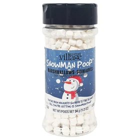 GOURMET DU VILLAGE Snowman Poop - Mini Dehydrated Marshmallows, 34g 