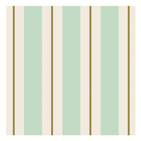 Seafoam & Red Awning Stripe Runner