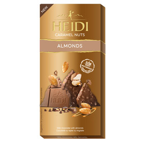 HEIDI Milk chocolate Bar with Caramelized Almonds, 80g