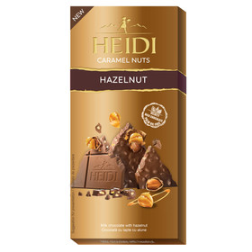 HEIDI Milk Chocolate Bar with Caramelized Hazelnuts, 80g