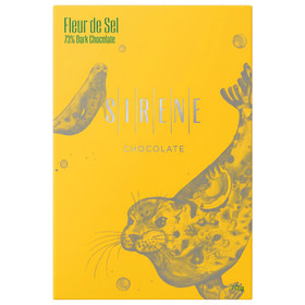 SIRENE - 73% Dark Chocolate Bar - Fleur de Sel, 70g