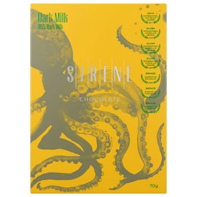 SIRENE - 65% Dark Milk Chocolate Bar - Dark Milk, 70g