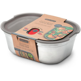 BLACK+BLUM B+B - Microwavable Steel Food Box, Rectangular Large