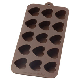 MRS ANDERSON'S BAKING Chocolate Mold Heart Shape - Silicone, 15 Slots 