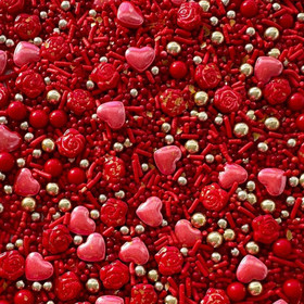 SWEETAPOLITA Sprinkle Medley - Roses are Red, 100g