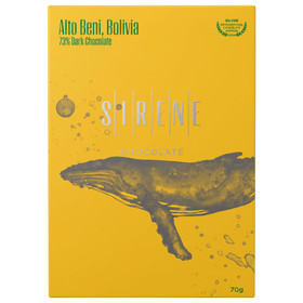 SIRENE CHOCOLATE SIRENE - 73% Dark Chocolate Bar - Alto Beni, Bolivia, 70g