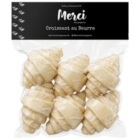 Merci Boulangerie - Frozen Butter Croissants, Pack of 6  ❆