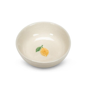 Mini Bowl with Lemon - Stoneware, 3-in
