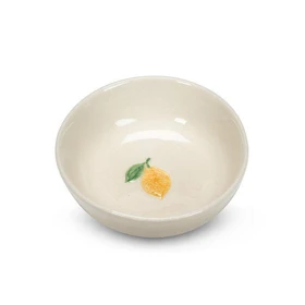 ABBOTT Mini Bowl with Lemon - Stoneware, 3-in 