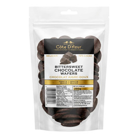 COTE D'AZUR Belgian Bittersweet Chocolate Wafers, 250g 