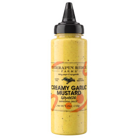 TERRAPIN RIDGE FARMS Creamy Garlic Mustard - Squeeze Garnishing Sauce, 233g