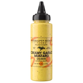 TERRAPIN RIDGE FARMS Creamy Garlic Mustard - Squeeze Garnishing Sauce, 233g 