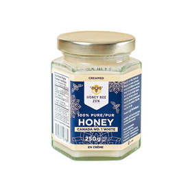 HONEY BEE ZEN Honey Creamed - Canada No.1 White, 250g