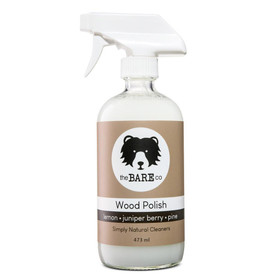 THE BARE COMPANY Wood Polish All Natural - Glass Spray Bottle, 473ml 