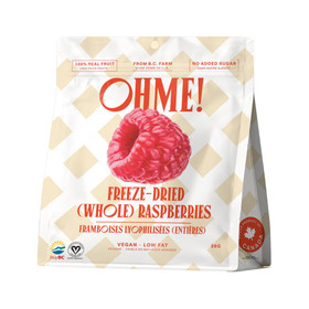 OHME! Ohmeh! Freeze Dried Whole Raspberries, 38g 