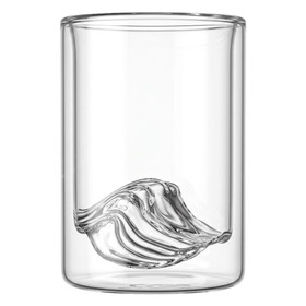 MTNPK GLASSWARE Wave Glass - Double Walled, 11.3oz 