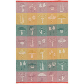 NOW DESIGNS Kitchen Towel Jacquard - Mushroom Gems, 28 x 18-in 