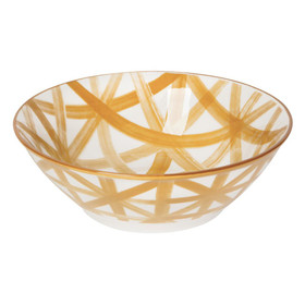 NOW DESIGNS Porcelain Bowl Imperial Crosshatch - Medium, 6.5-in 