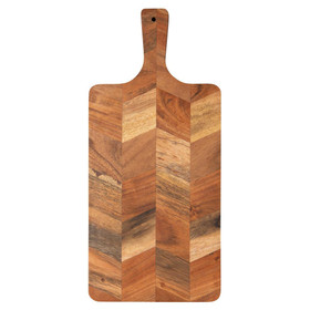 DANICA Acacia Wood Chevron Serving Board, 15.5 x 7-in 