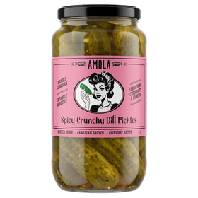 Amola Spicy Crunchy Dill Pickles, 1L