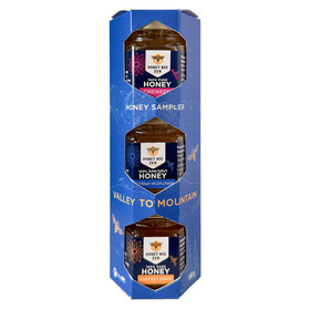 HONEY BEE ZEN Honey Trio Gift Set - Valley to Mountain, 3 x 60g 
