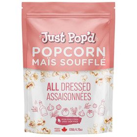 JUST POP'D Just Pop'd - All Dressed Popcorn, 135g 