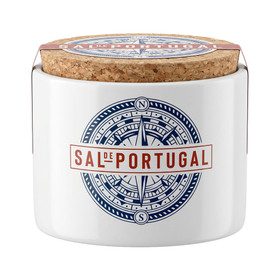 Fleur de Sel Portugal - White Ceramic Jar, 150g