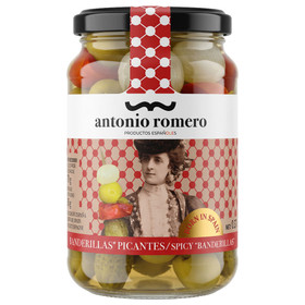 ANTONIO ROMERO Banderillas Picantes Spicy Banderillas Pickles in Vinegar, 200g