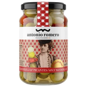 ANTONIO ROMERO Banderillas Picantes Spicy Banderillas Pickles in Vinegar, 200g 