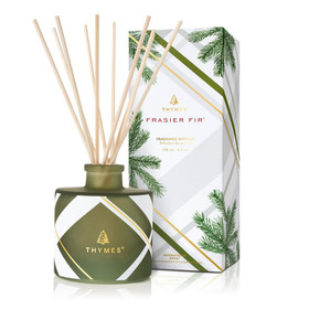 THYMES Frasier Fir - Frosted Plaid Petite Reed Diffuser, 118ml 