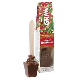 GNAW Merry Christmas Hot Chocolate Spoon With a Chocolate Surprise, 40g 