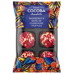 COCOBA Cocoba Chocolate Truffles - Raspberry and Marc de Champagne, 72g