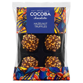 COCOBA Cocoa Chocolate Truffles - Hazelnut, 72g