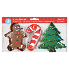R&M INTERNATIONAL Christmas Cookie Cutters - Traditional, Set of 3 