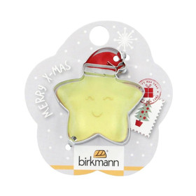 BIRKMANN Birkmann Detailed Cookie Cutter - Star with Hat, 4.5cm 