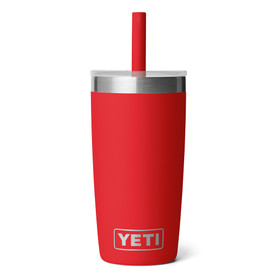 Rambler Jr. 295 ml Tumbler - Silicone Straw Lid, Rescue Red