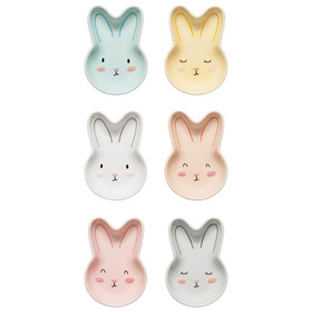 NOW DESIGNS Easter Bunny Pinch Bowls - Assorted, Set of 6 