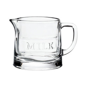 ABBOTT Milk Jug Clear Glass, 10oz 