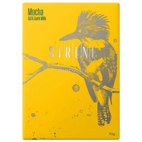 SIRENE CHOCOLATE SIRENE - 65% Dark Milk Chocolate Bar - Mocha, 70g 