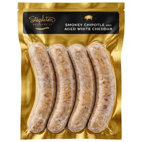 STAPLETON SAUSAGE CO Smokey Chipotle Cheddar Sausages, Pack of 4 ❆ 