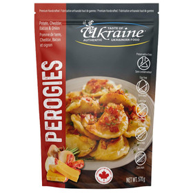TASTE OF UKRAINE Perogies - Potato, Cheddar, Bacon & Onion, 570g ❆ 
