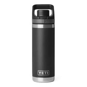 YETI Rambler 532 ML Water Bottle - Flip Chug Cap, Black 