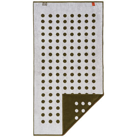 TYPICAL Moss Green, Ceramic Clay - Stretch Polka Dot Bath Towel, 30 x 60-in 